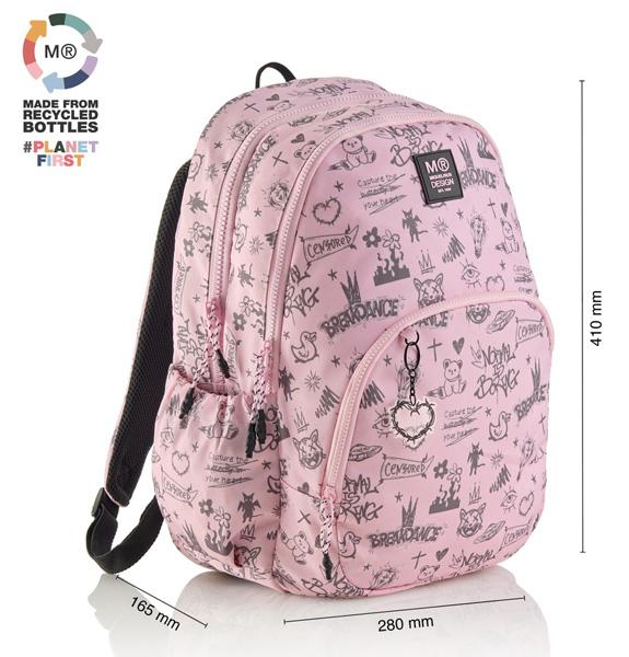 MIQUELRIUS školski ranac NOTBORING PINK 