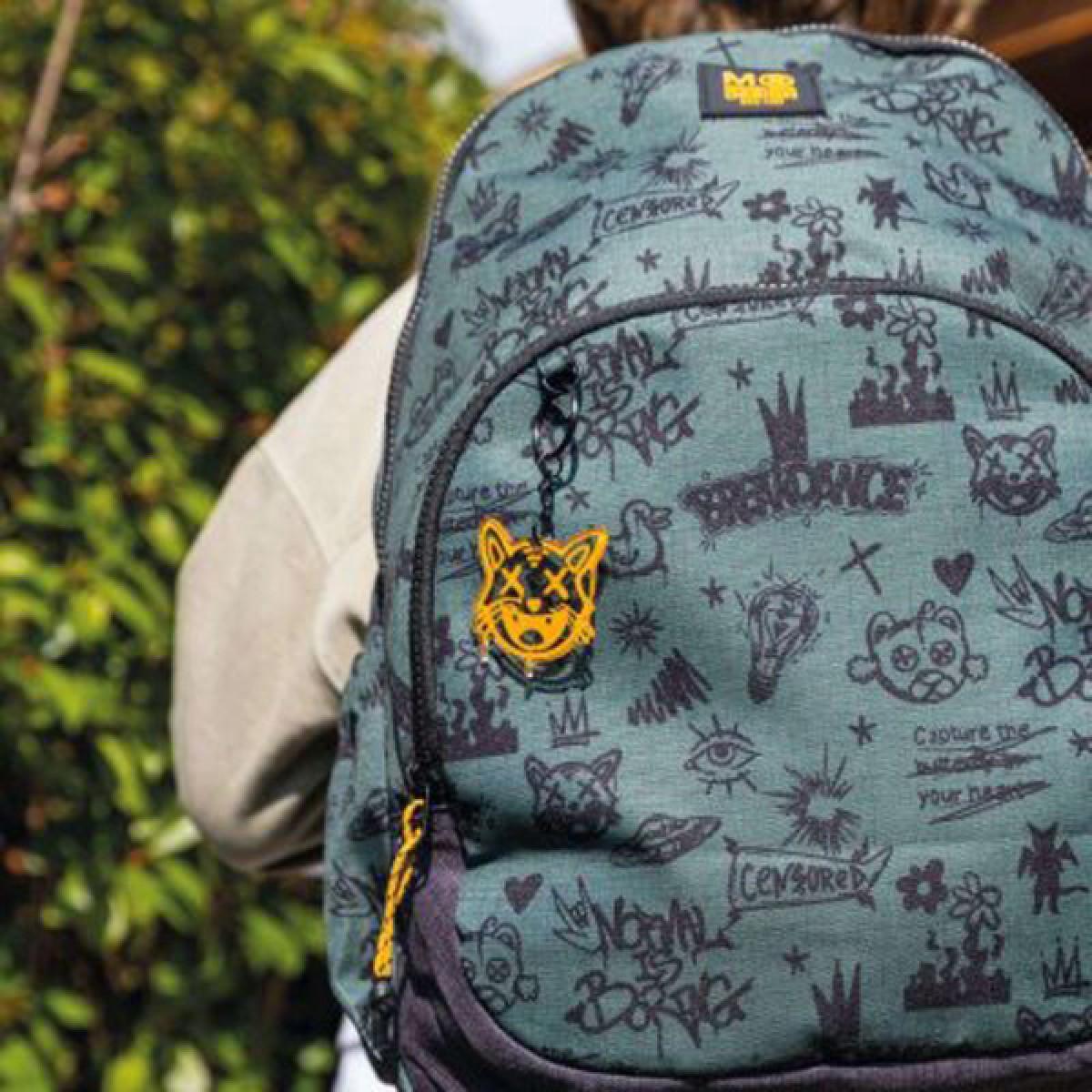 MIQUELRIUS školski ranac NOTBORING GREEN 