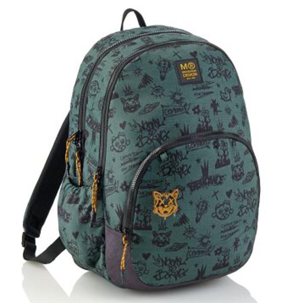 MIQUELRIUS školski ranac NOTBORING GREEN 
