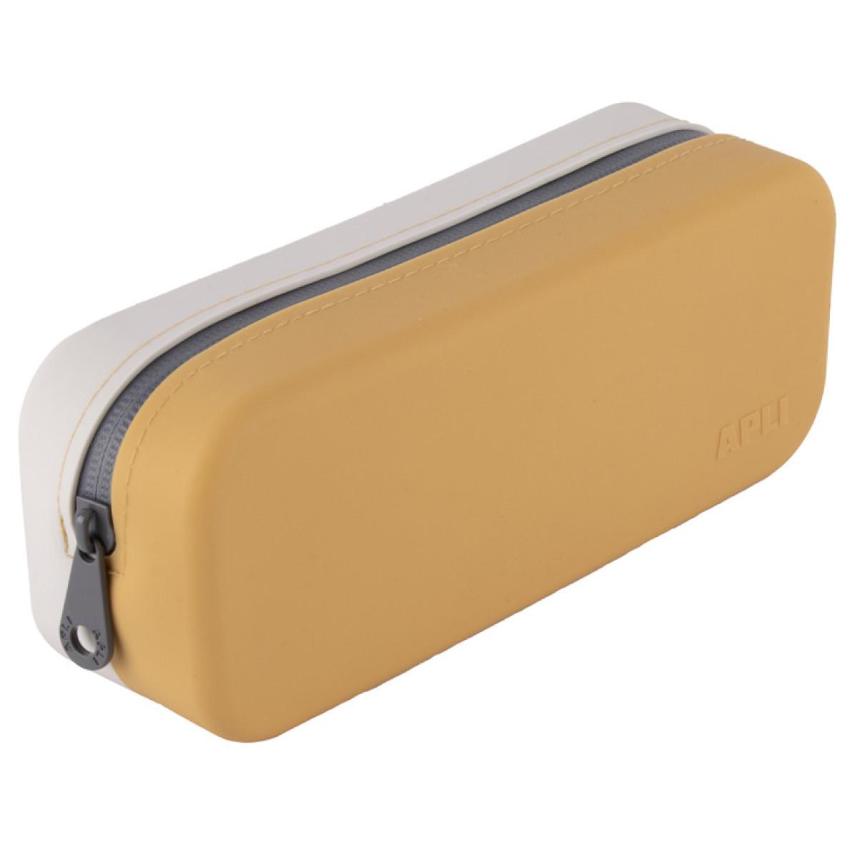 Silikonska pernica GREY / MUSTARD 