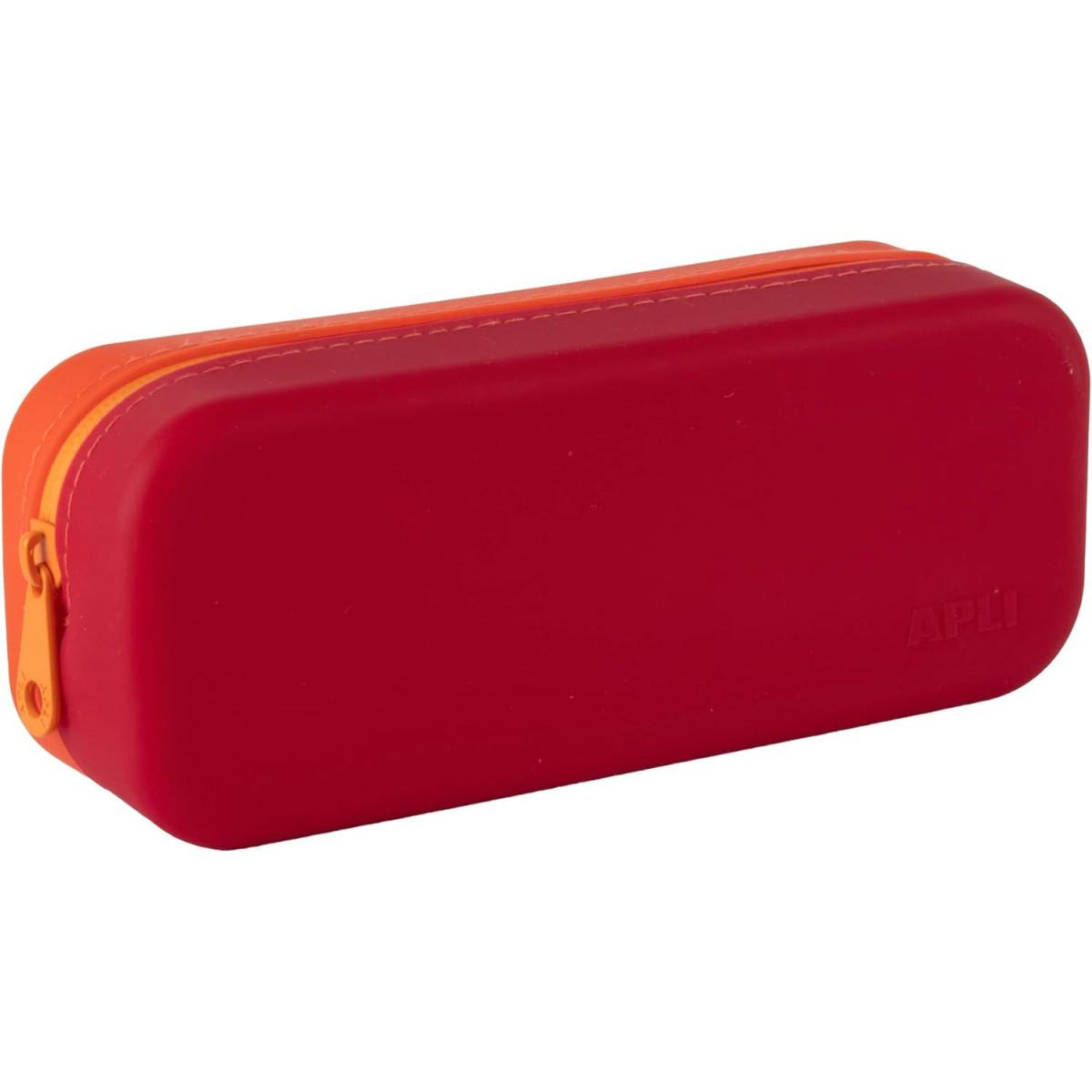 Silikonska pernica BRIGHT ORANGE/RED 