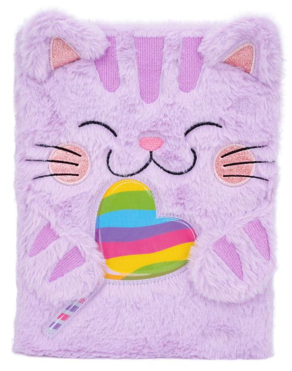 Čupavi notes KRALJICA MACA - ROZE 