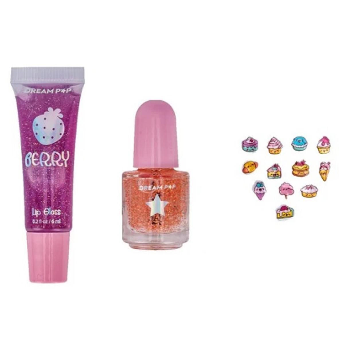 Dečji kozmetički set SJAJ ZA USNE + LAK ZA NOKTE 
