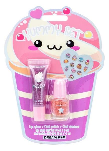 Dečji kozmetički set SJAJ ZA USNE + LAK ZA NOKTE 