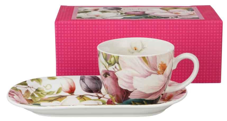 Set šolja I velika tacna MAGNOLIAS 