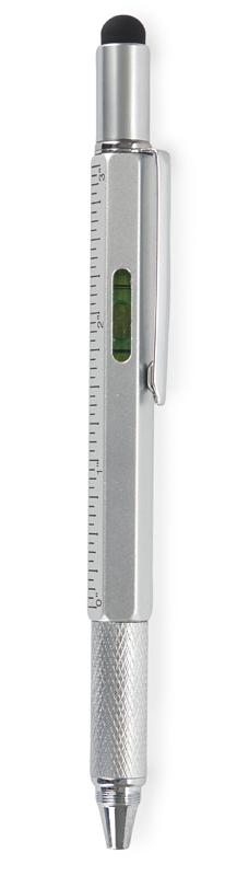 Multifunkcionalna olovka THE ARCHITECT - SREBRNA 