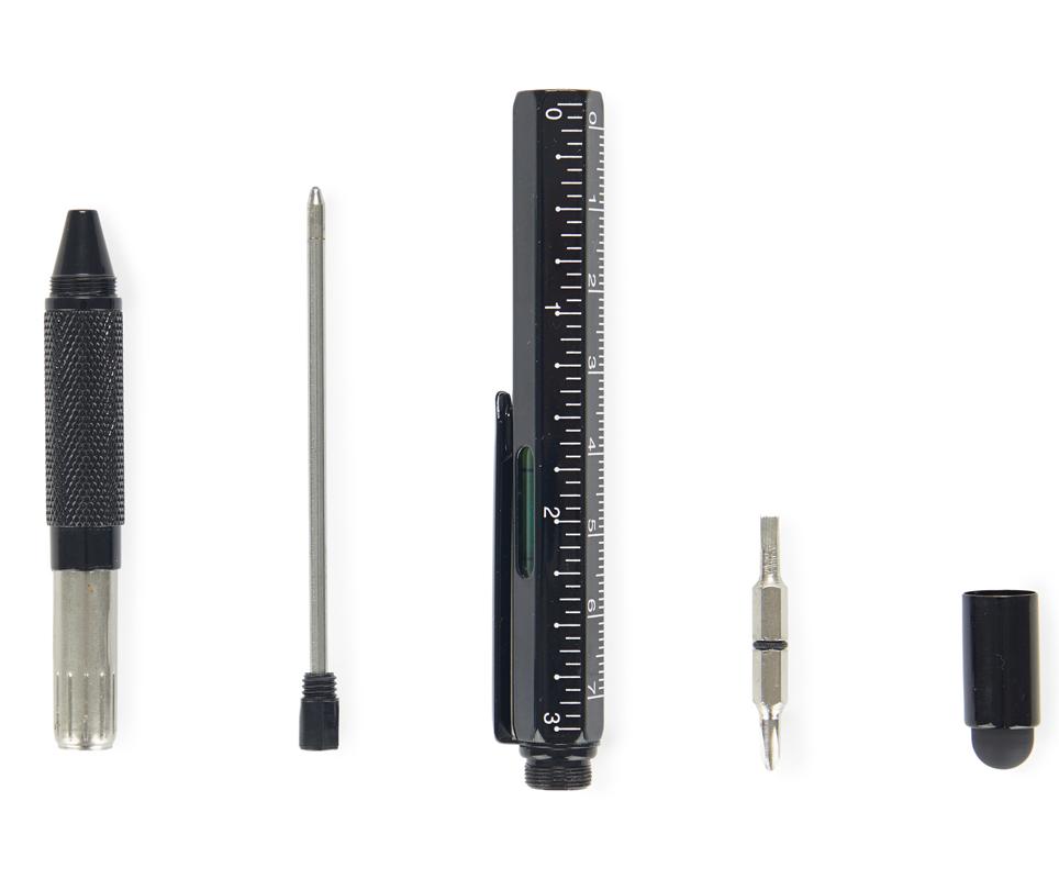 Multifunkcionalna olovka THE ARCHITECT - CRNA 