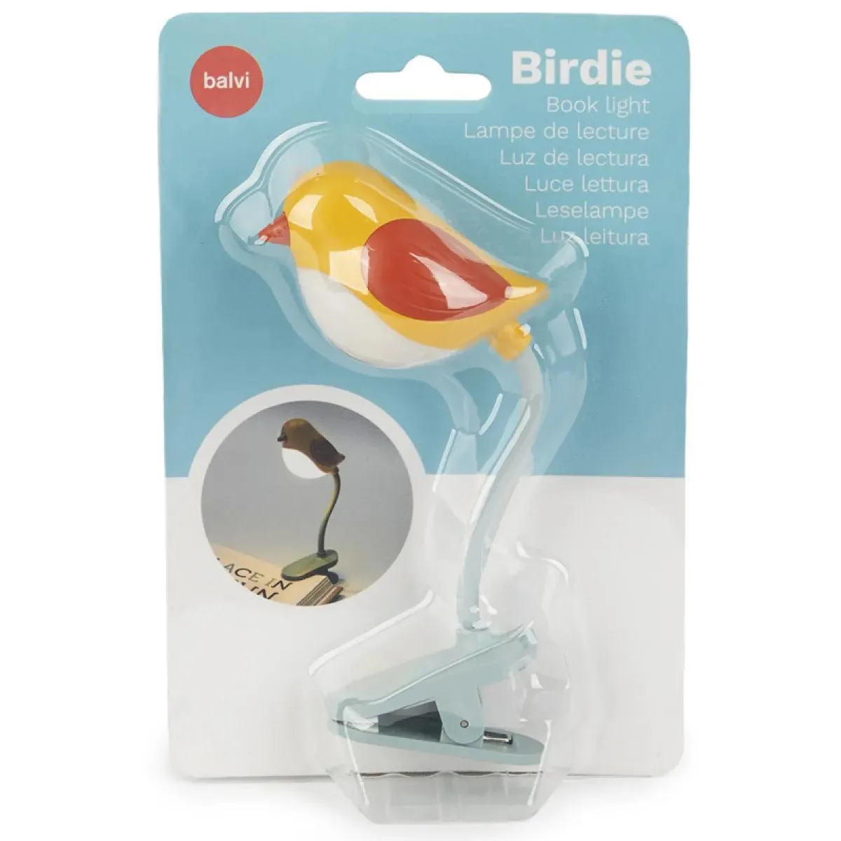 Lampica za knjigu ŽUTA PTIČICA 