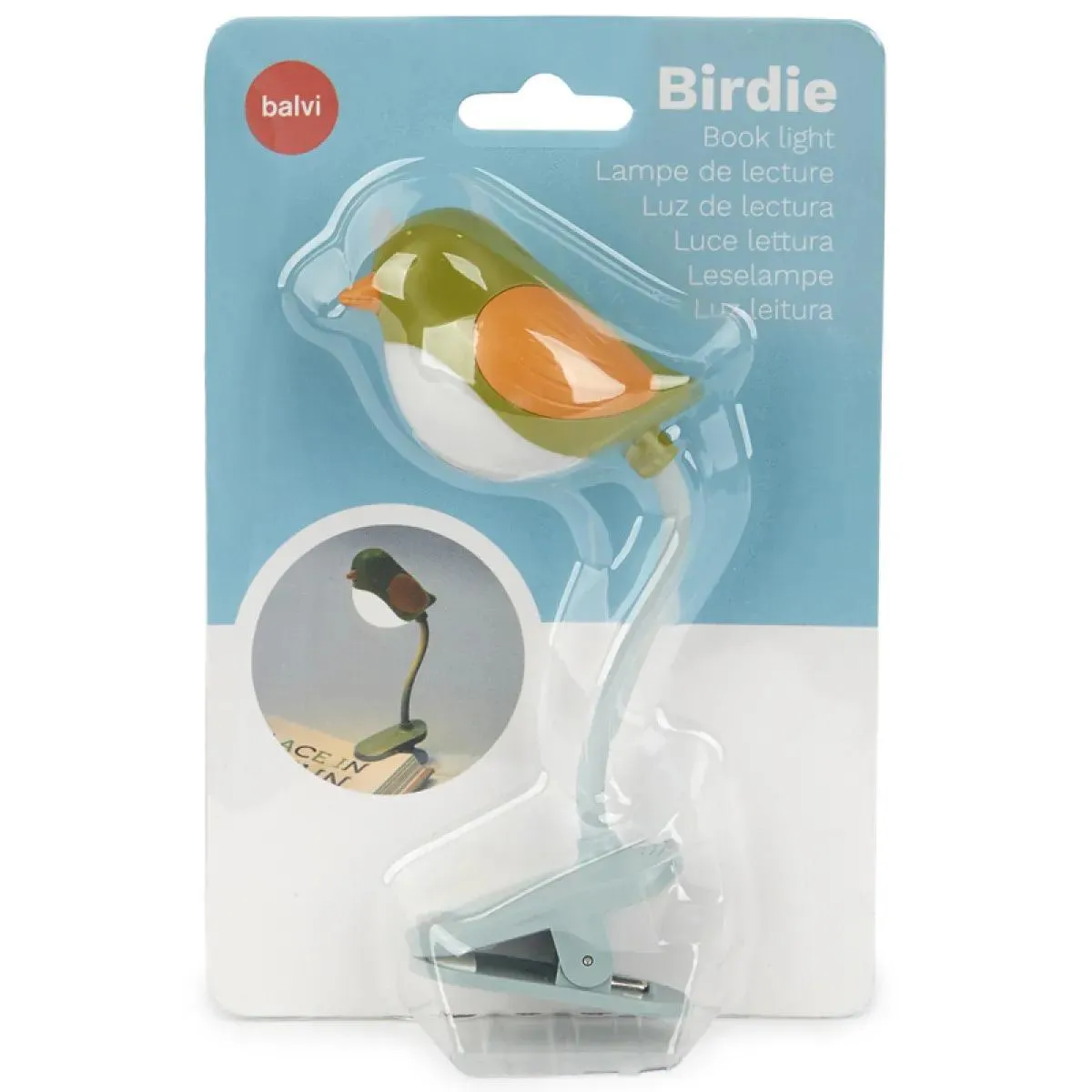 Lampica za knjigu ZELENA PTIČICA 