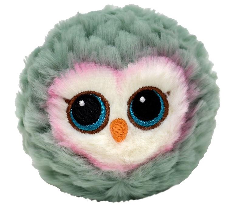 TY BEANIE BOUNCER plišana loptica SIVA SOVA 