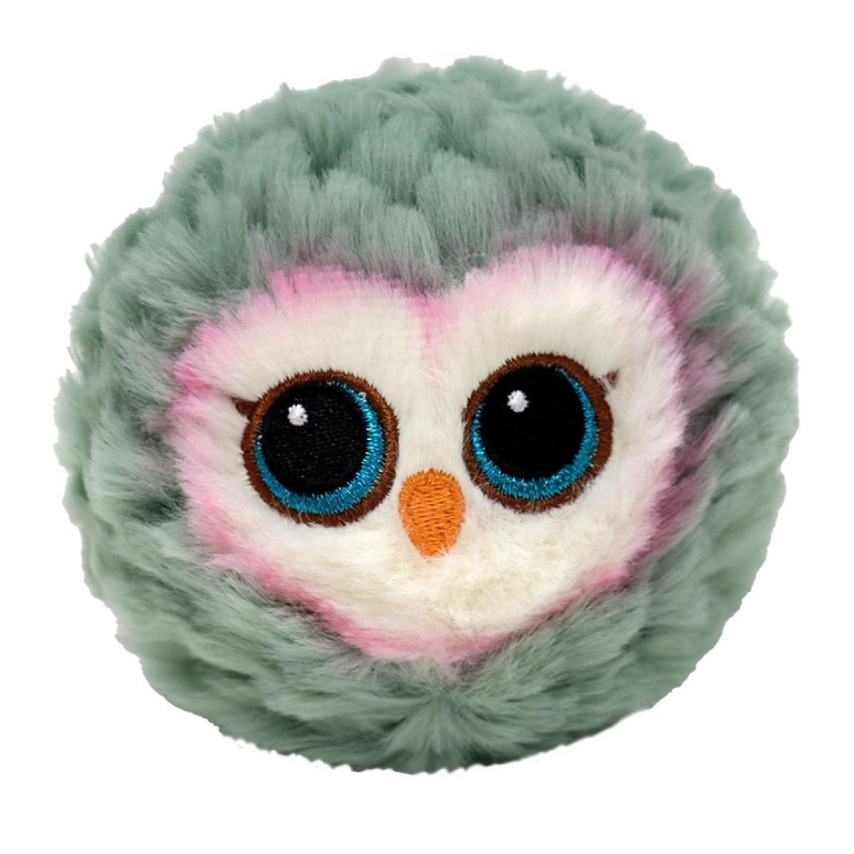 TY BEANIE BOUNCER plišana loptica SIVA SOVA 