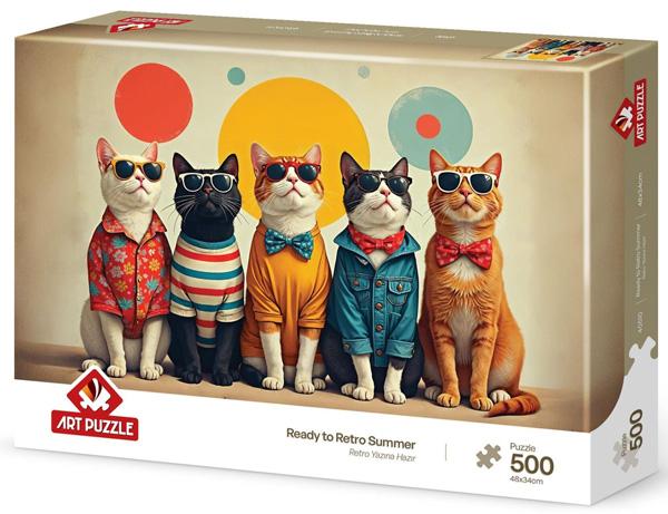 Puzzle MAČKE SA NAOČARIMA  - 500kom 