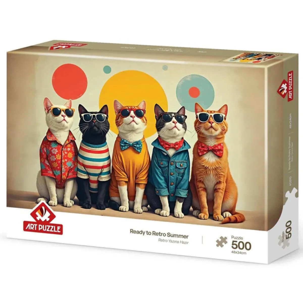 Puzzle MAČKE SA NAOČARIMA  - 500kom 