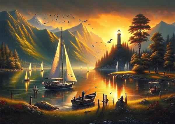 Puzzle GOLDEN SHORES - 1000kom 