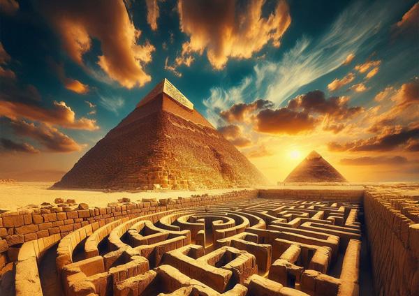 Puzzle EGYPTIAN PYRAMIDS - 1000kom 