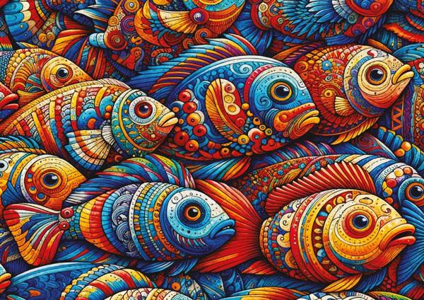 Puzzle MOSAIC FISH - 1000 kom 