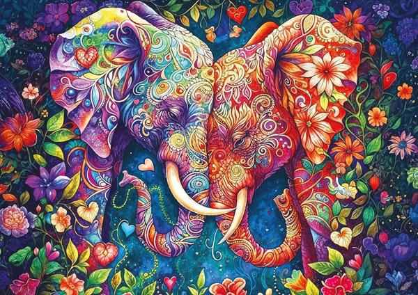 Puzzle ELEPHANT LOVE - 1000kom 