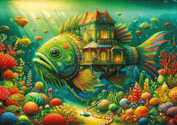 Puzzle THE FISH HOUSE - 1000kom 