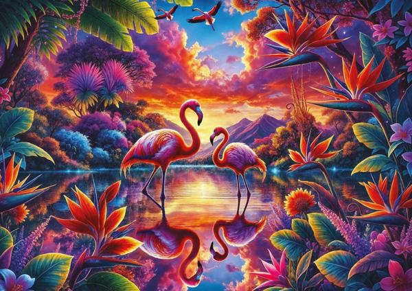 Puzzle FLAMINGO RENDEZVOUS - 2000kom 