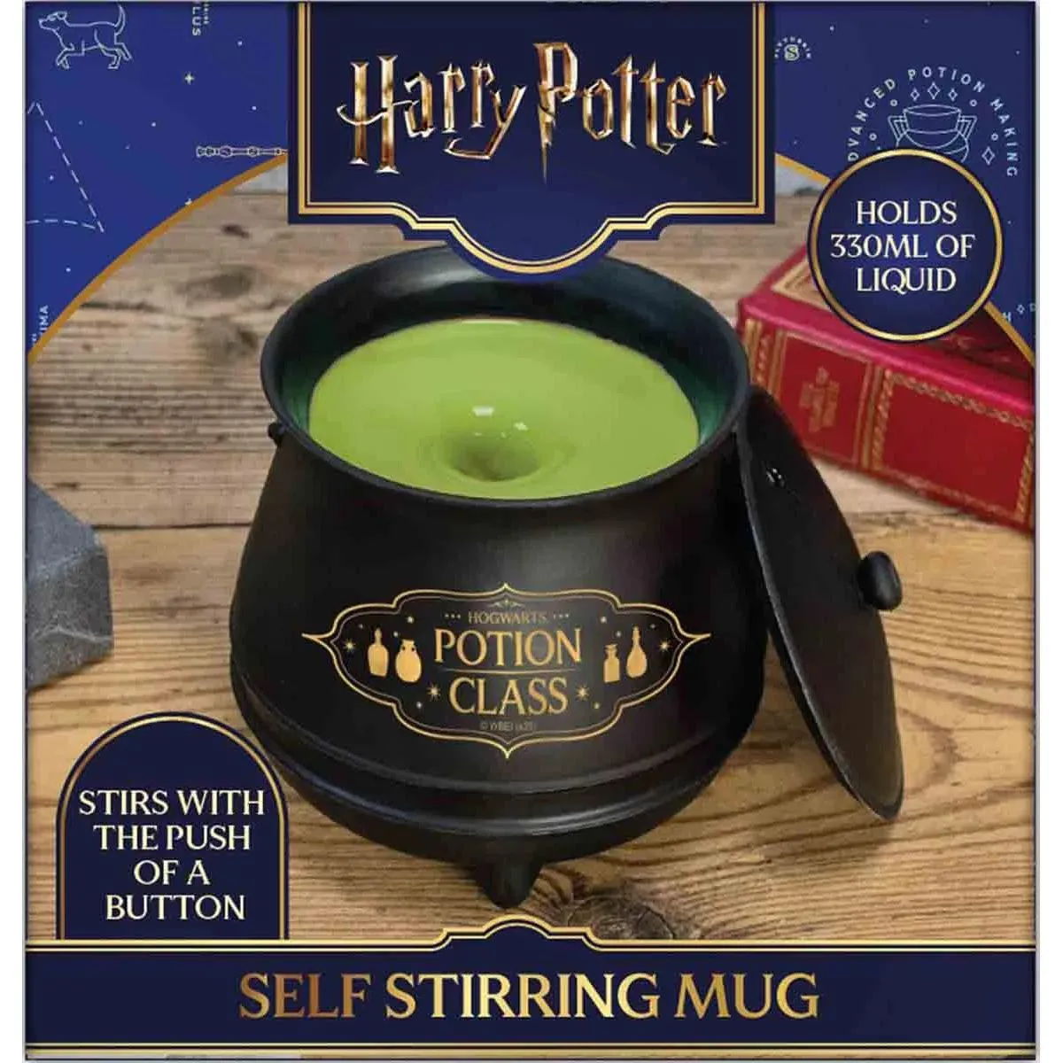 HARRY POTTER Šolja SELF-STIRRING CAULDRON WITH LID 