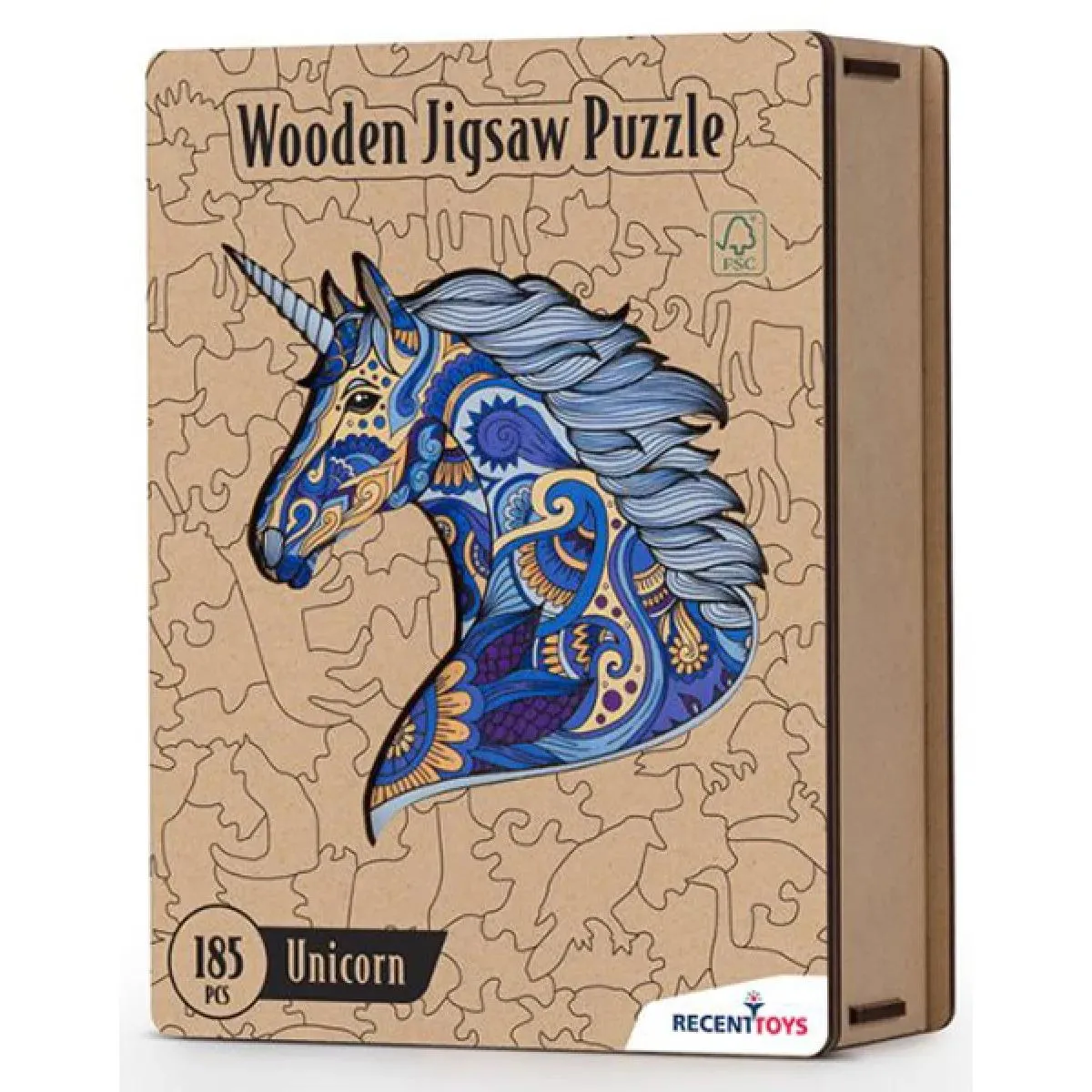 Drvene puzzle JEDNOROG 185kom 