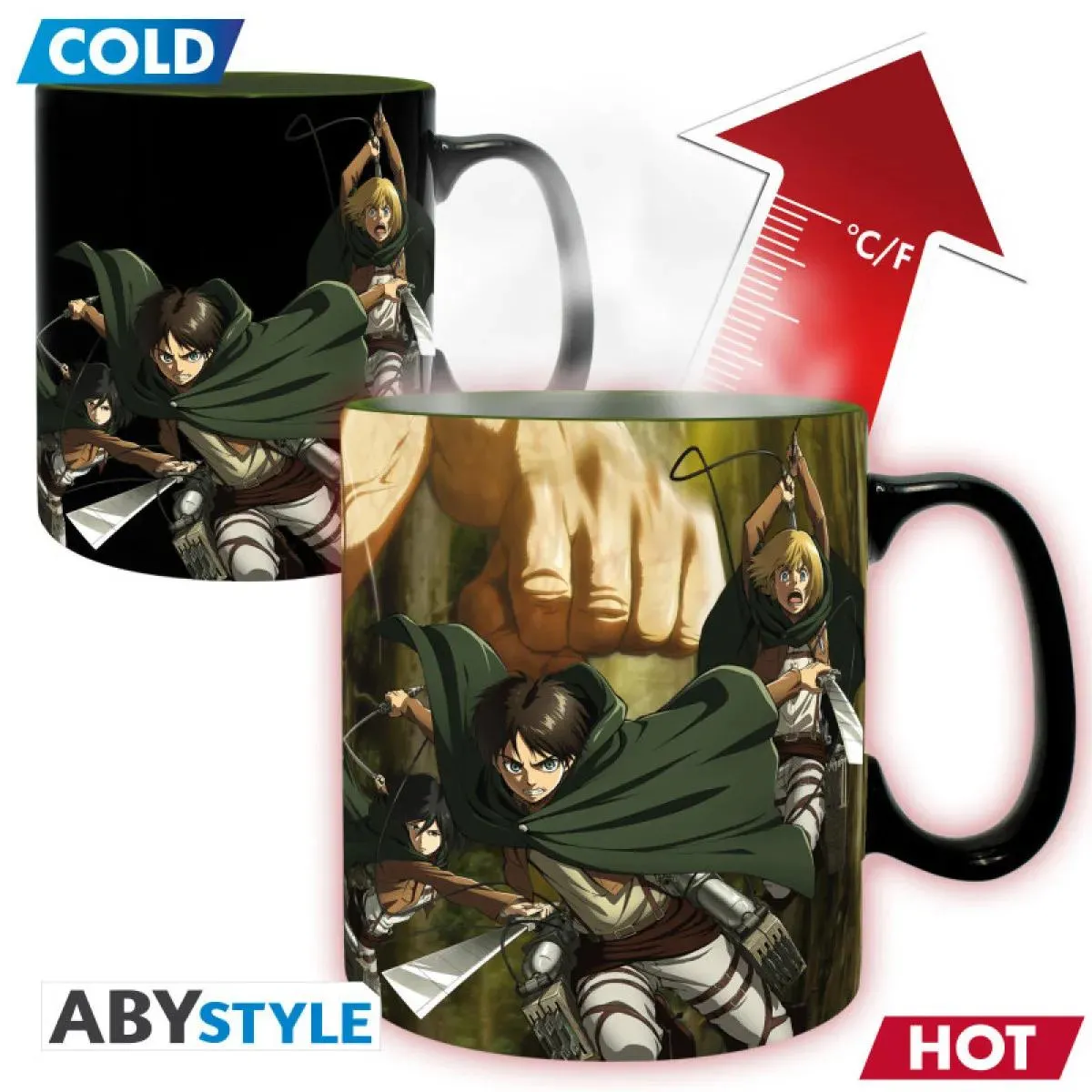 Termoaktivna šolja ATTACK ON TITAN 460ml 