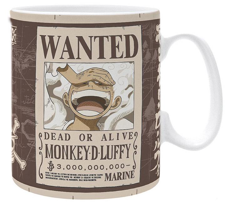 ONE PIECE  šolja LUFFY WANTED 460ml 