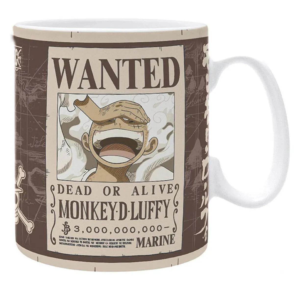ONE PIECE  šolja LUFFY WANTED 460ml 