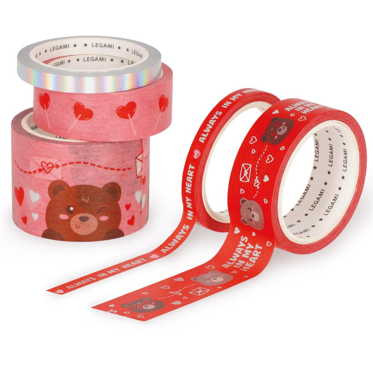 Set pet washi trakica  TEDDY BEAR 