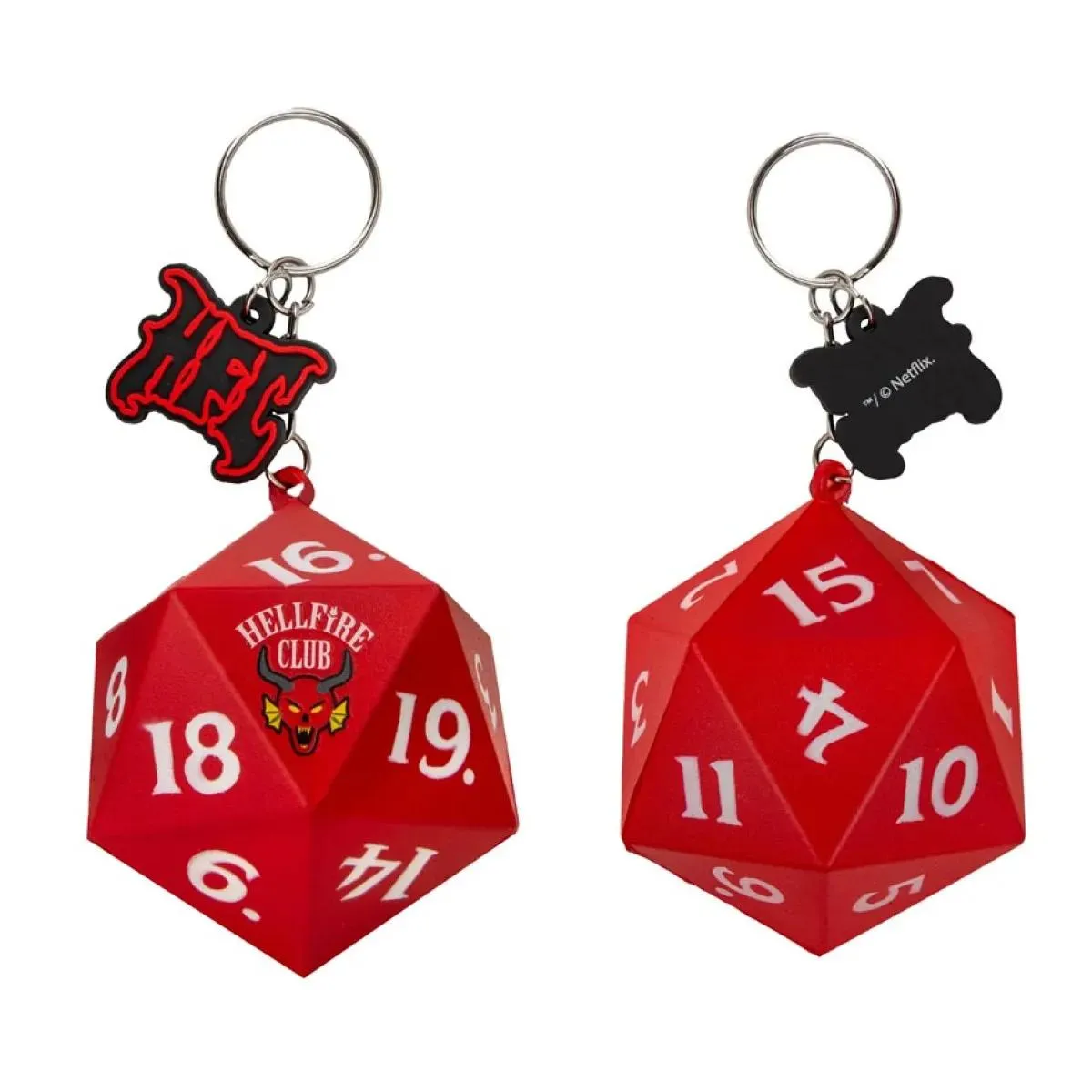 STRANGER THINGS privezak za ključeve HELLFIRE CLUB DICE 