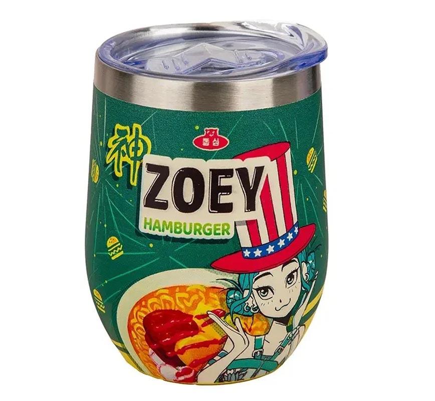 K-POP putna šolja ZOEY HAMBURGER 350ml 