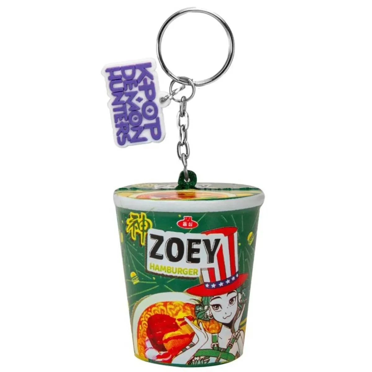 K-POP privezak za ključeve ZOEY HAMBURGER NOODLES 
