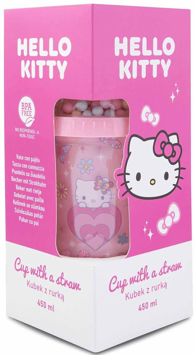 Putna šolja HELLO KITTY svetlo pink 