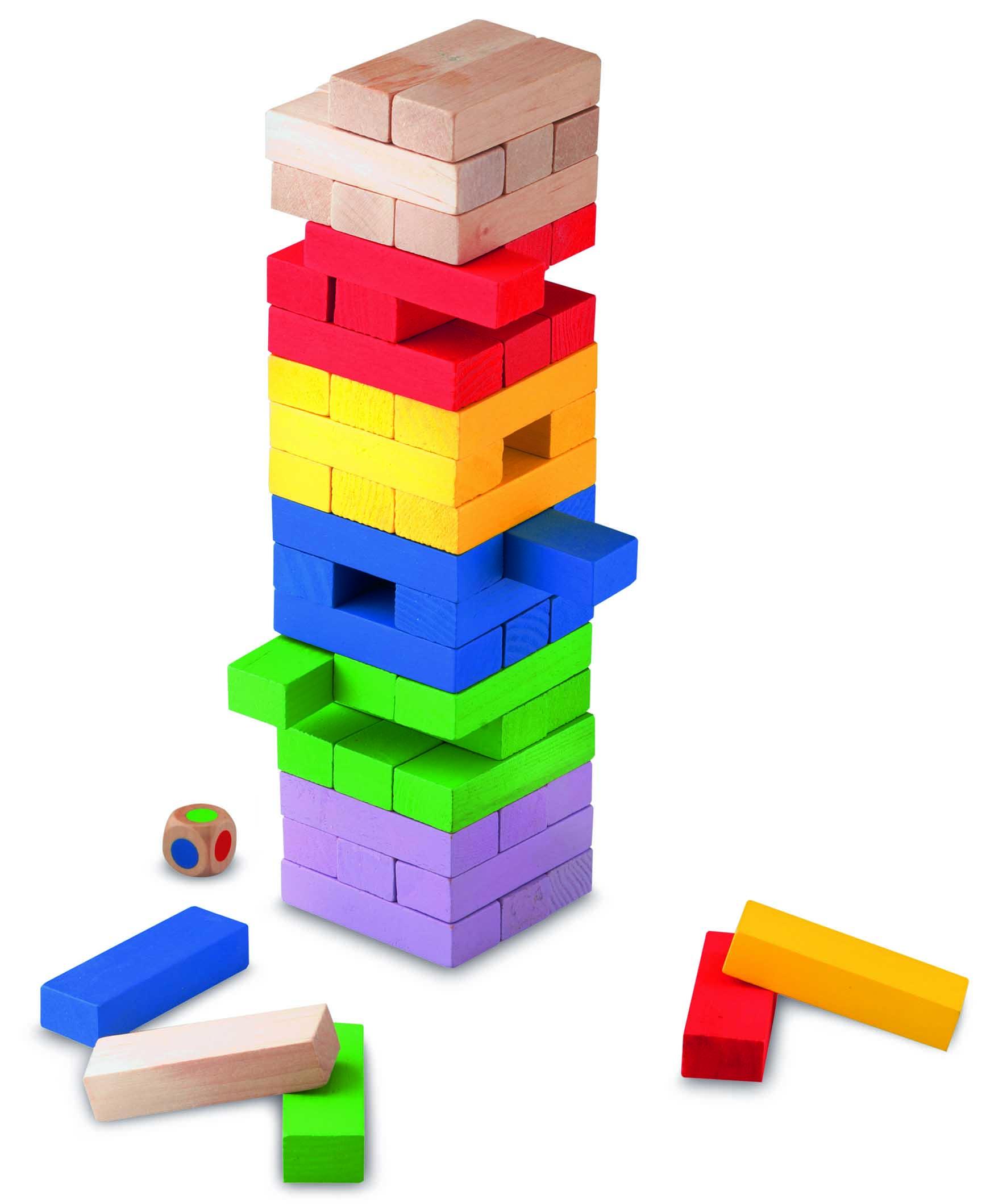 Društvena igra ŠARENI JENGA TORANJ 