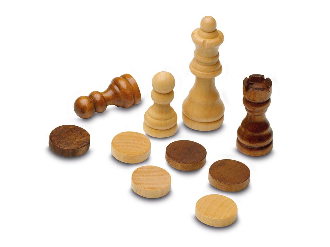 Set društvenih igrara 3 u 1 (Šah, dame, bekgemon) 