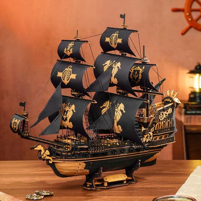 3D puzzle THE SEAHORSE BARQUE 
