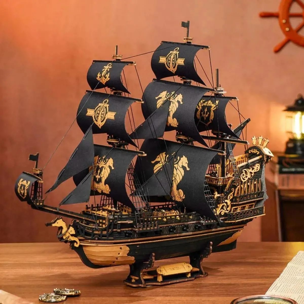 3D puzzle THE SEAHORSE BARQUE 