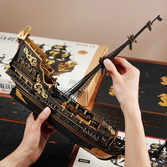 3D puzzle THE SEAHORSE BARQUE 