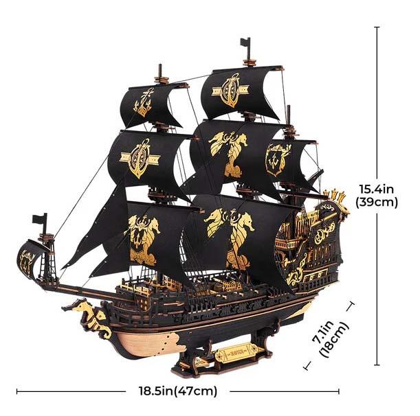 3D puzzle THE SEAHORSE BARQUE 