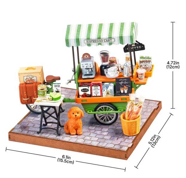 3D puzzle AROMATIC COFFEE CART 