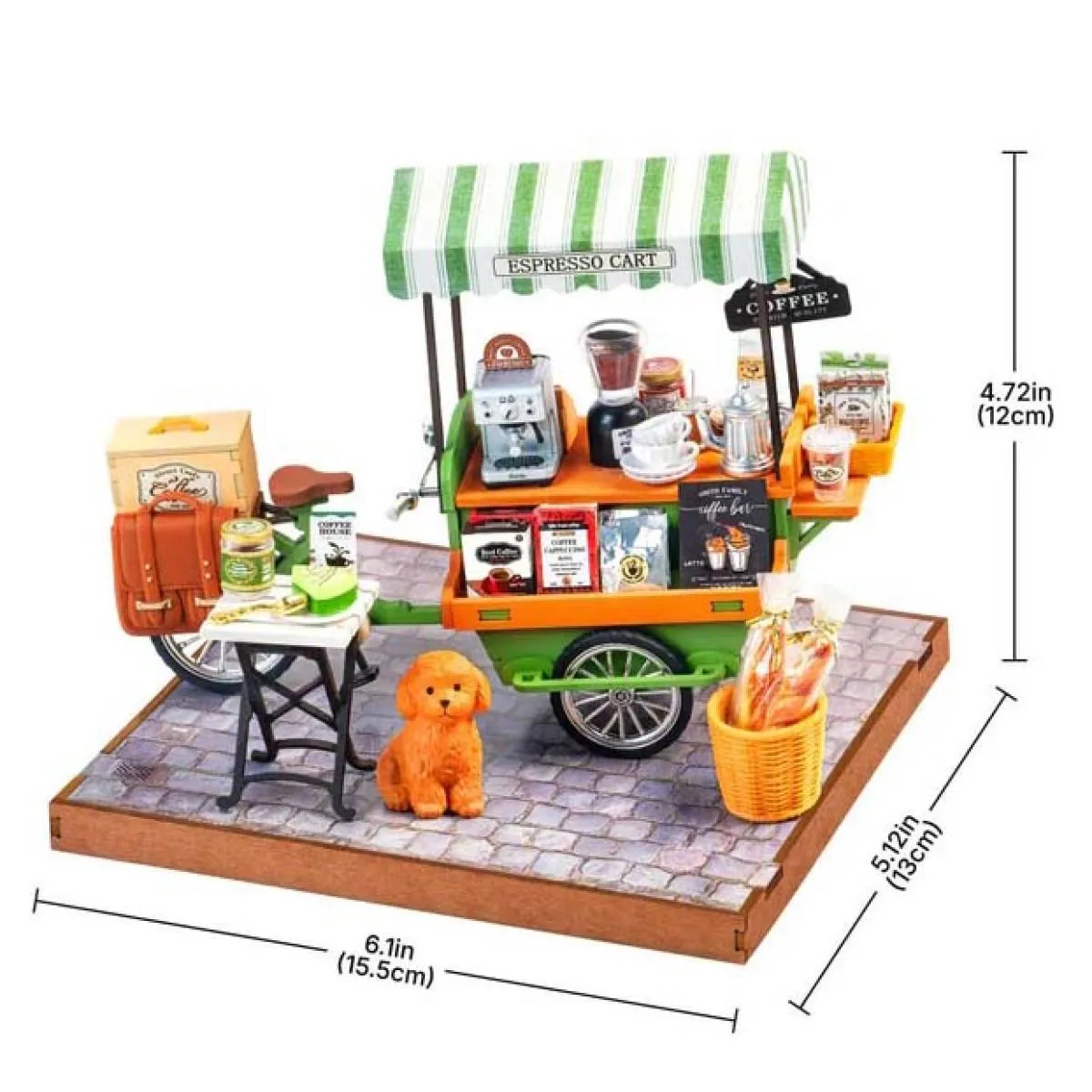 3D puzzle AROMATIC COFFEE CART 