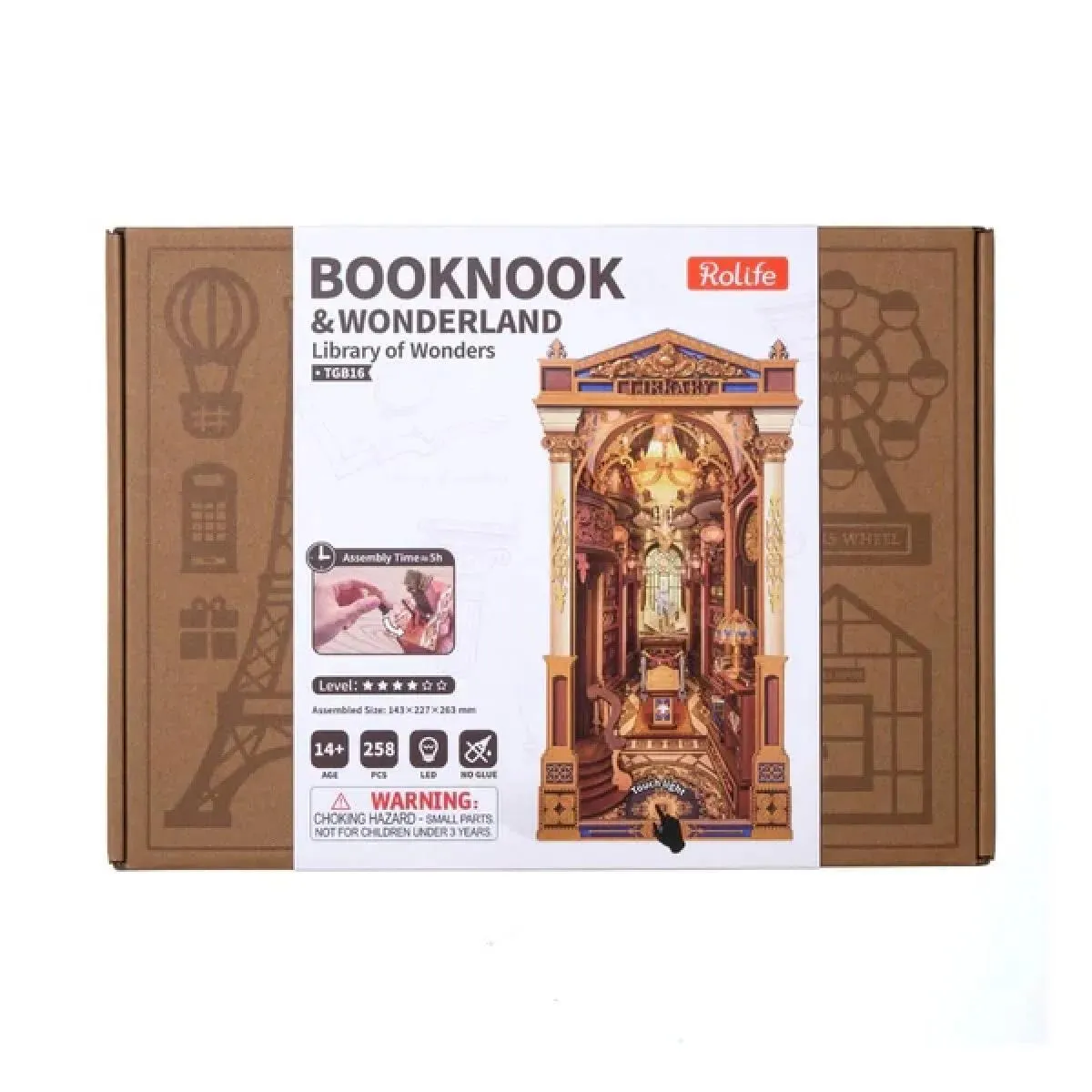 3D puzzle BIBLIOTEKA ČUDA - 258 delova 