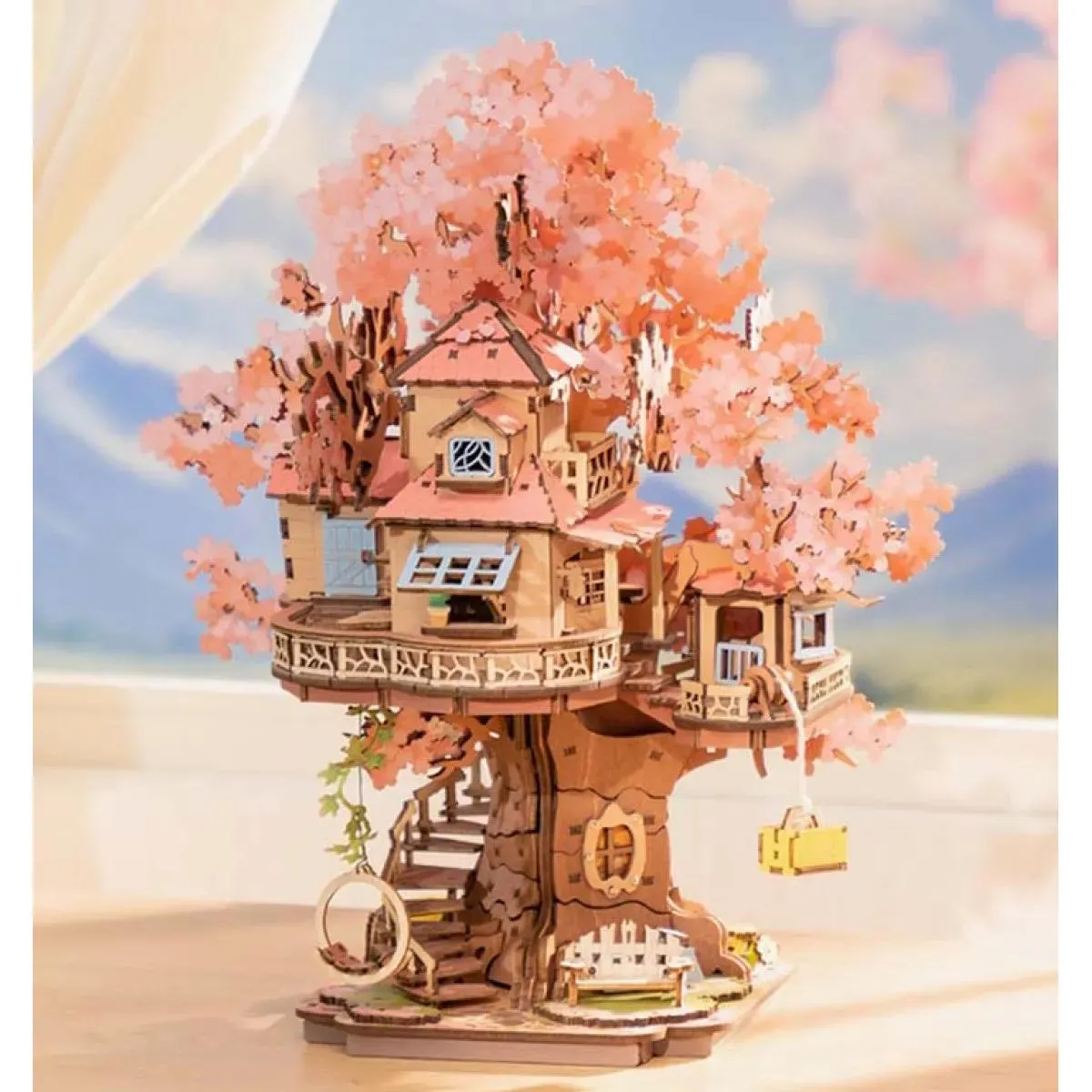 3D puzzle KUĆICA NA DRVETU TREŠNJE 