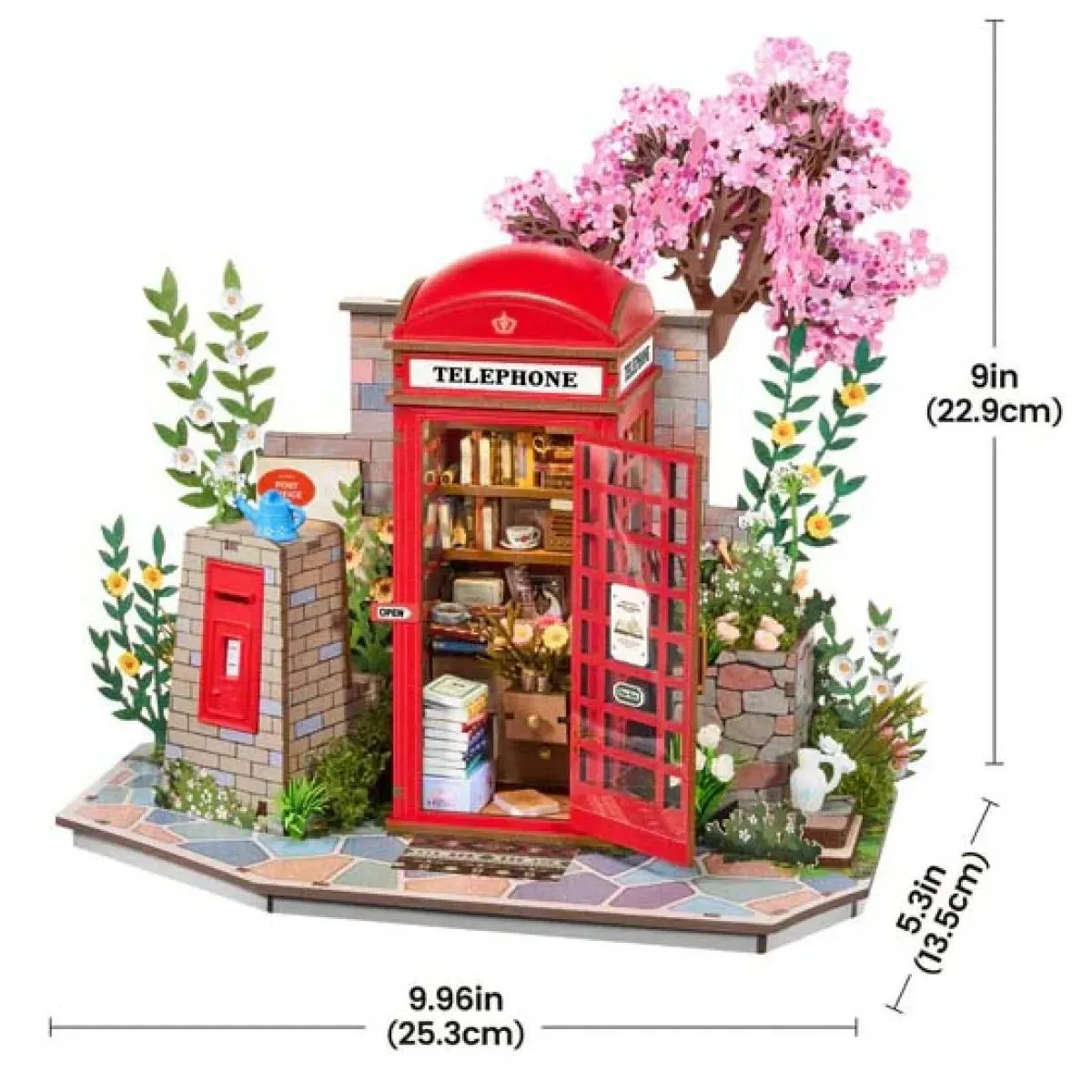 3D puzzle CVETNA KUĆICA ZA KNJIGE 